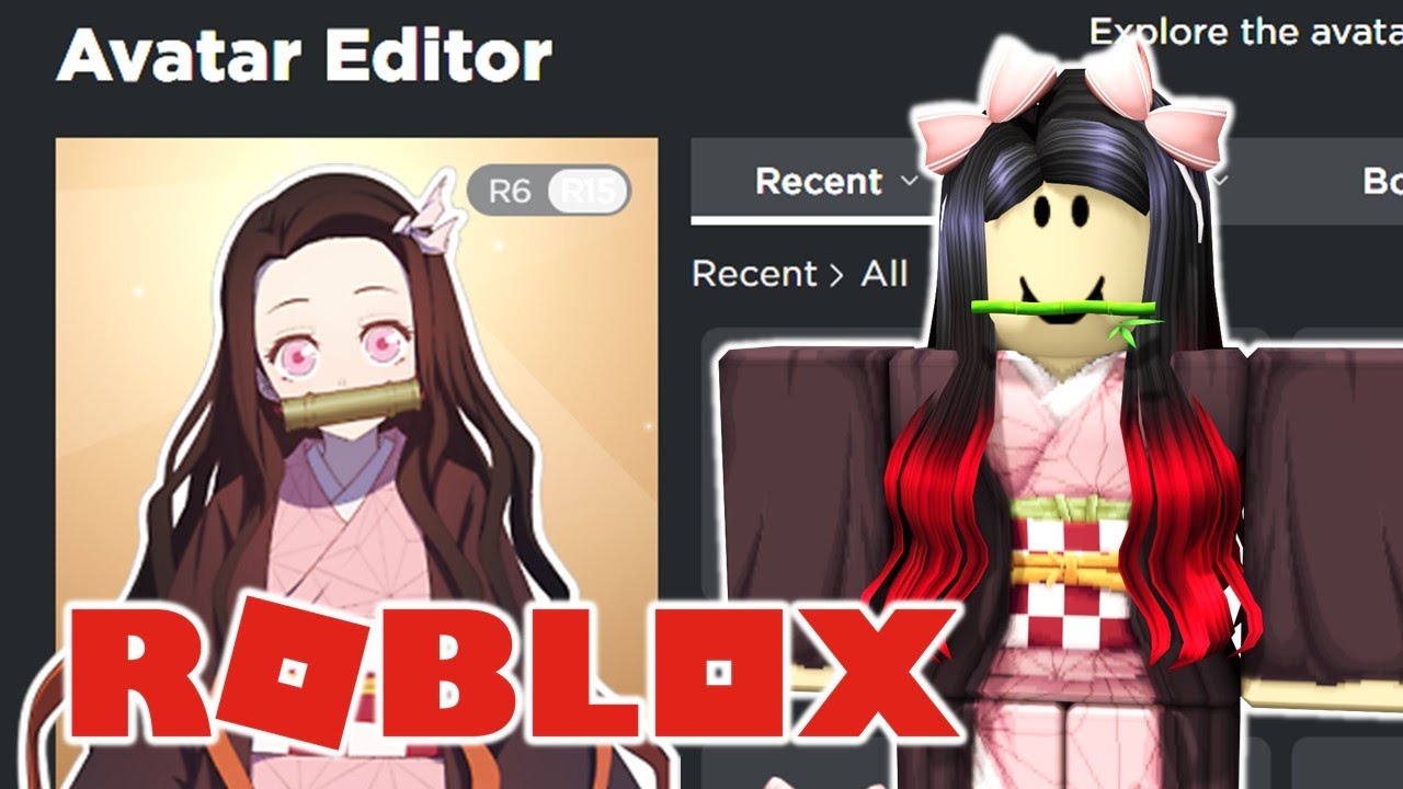 Demon Slayer Nezuko Roblox Avatar For 255 Robux Youtube - tanjiro shirt roblox id