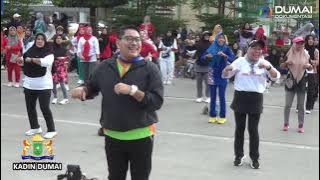 Seru dan Menyenangkan, Senam Sehat Massal di Dumai-Riau