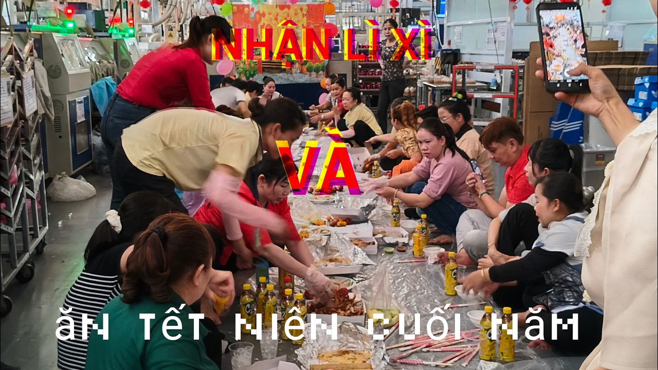 [THIỆN TRÍ VLOG] nhận lì xì của chủ nhiệm đầu rồng cán bộ và ăn tết niên cuối năm