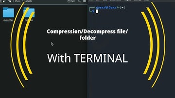 Compress/Decompress files/folders with TERMINAL  in 