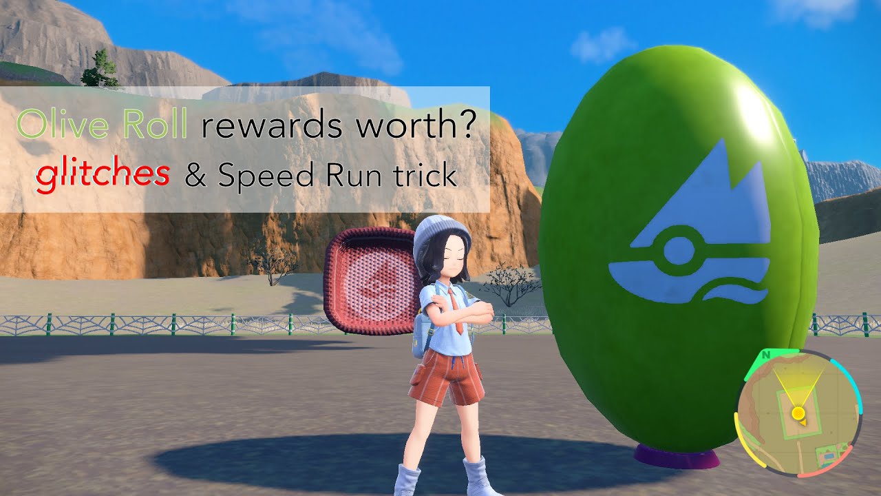 How to easily Speed Run Olive Roll Glitches & All Rewards Pokemon