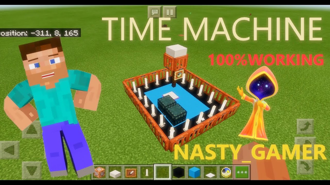 how to make a time travel machine on minecraft