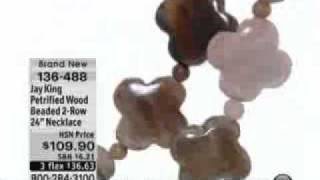 Jay King Petrified Wood Beaded 2-Row 24&amp;quot; Necklace  Mine Finds by Jay King