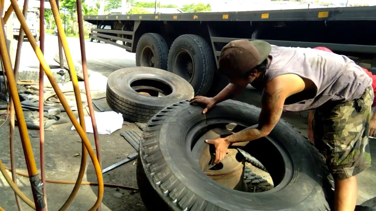 Change Manual Truck Tires - YouTube