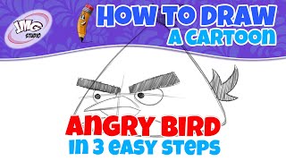 How To Draw a cute cartoon yellow bird in 3 easy steps