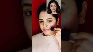 Alia Bhatt Inspired Makeup Look | Celebrity Inspired Makeup Look #shorts #youtubeshorts #beauty