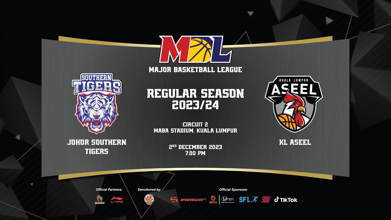 [LIVE] MBL Regular Season 2023 | G9 |   Johor Southern Tigers vs KL Aseel