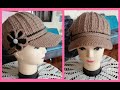 GORRA CON VISERA TEJIDA A CROCHET PASO A PASO FÁCIL DE HACER