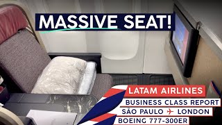 LATAM AIRLINES 777 Business Class【4K Trip Report】São Paulo to London!