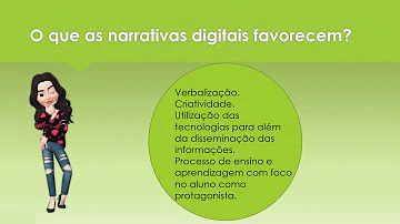 Como as narrativas digitais podem ser utilizadas?