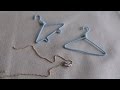 ワイヤーで作るミニチュアハンガー2種