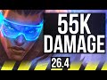LUCIAN & Yuumi vs JINX & Lulu (ADC) | Good KDA: 26/2/4, 55K damage | EUW Master | 26.4
