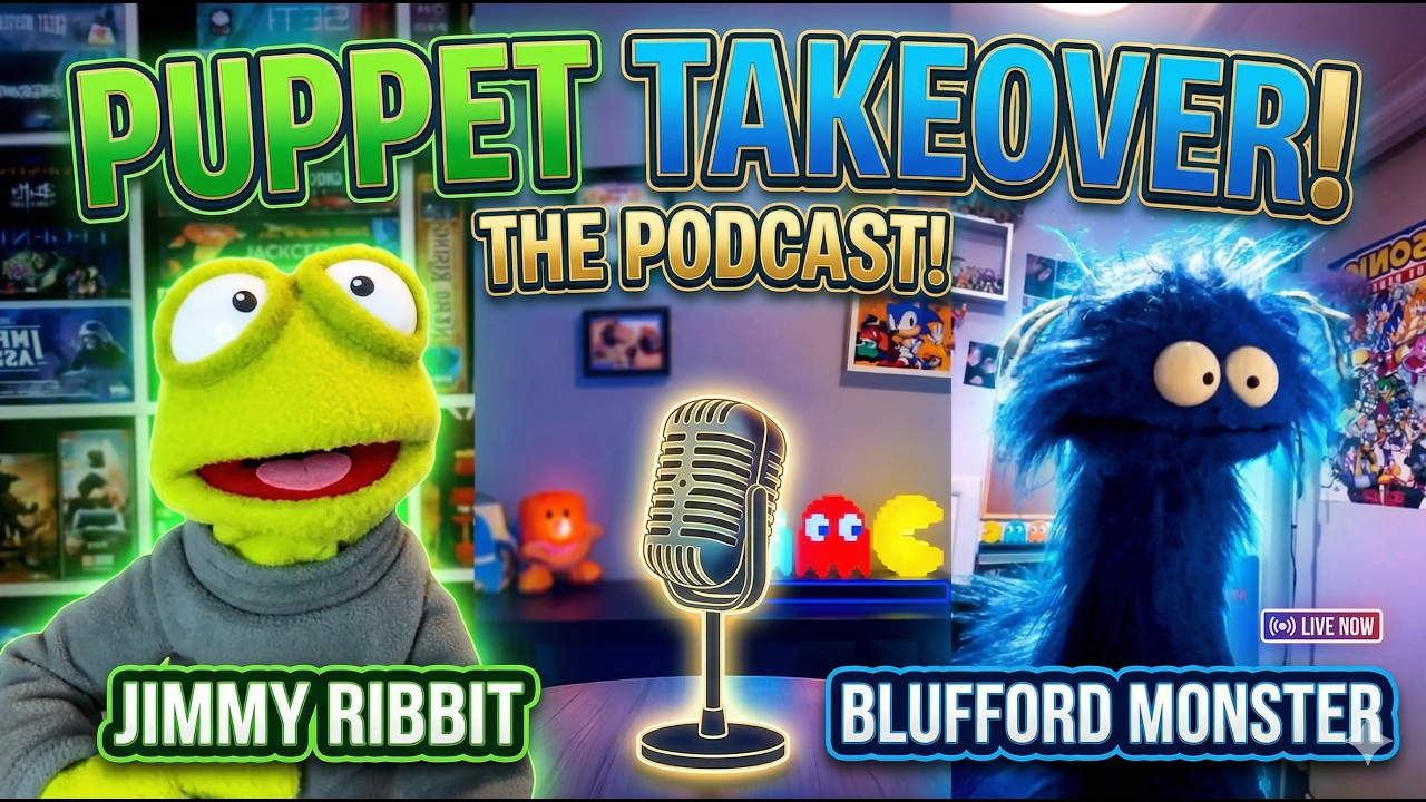 Puppets Jimmy Ribbet & Blufford Monster on their new podcast, puppet ...