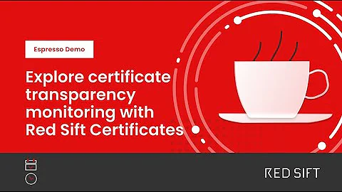 Explore certificate transparency monitoring using Red Sift Certificates