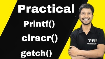 How to write a c Program|Hello world progarm|printf() function in C|clrscr() function  #logdotcoder