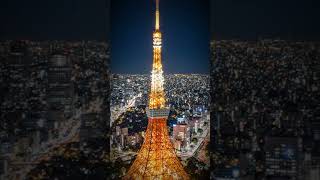 Tokyo Tower at Night ✨ A Neon Dream in Japan #japan #cinematic #cinematictravel