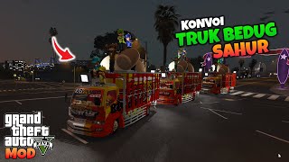 BOBOIBOY KUASA 23 KONVOI TRUK OLENG NGEBANGUNIN WARGA SAHUR - GTA 5