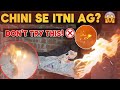 Extreme Sugar Fire Stunt! 😱 Don't Try This at Home! ❌ (Safety Warning)
