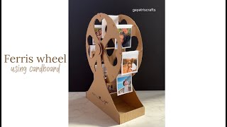 DIY Ferris Wheel Using Cardboard | How To Make Swing Wheel Photo Frame At Home Using Cardboard