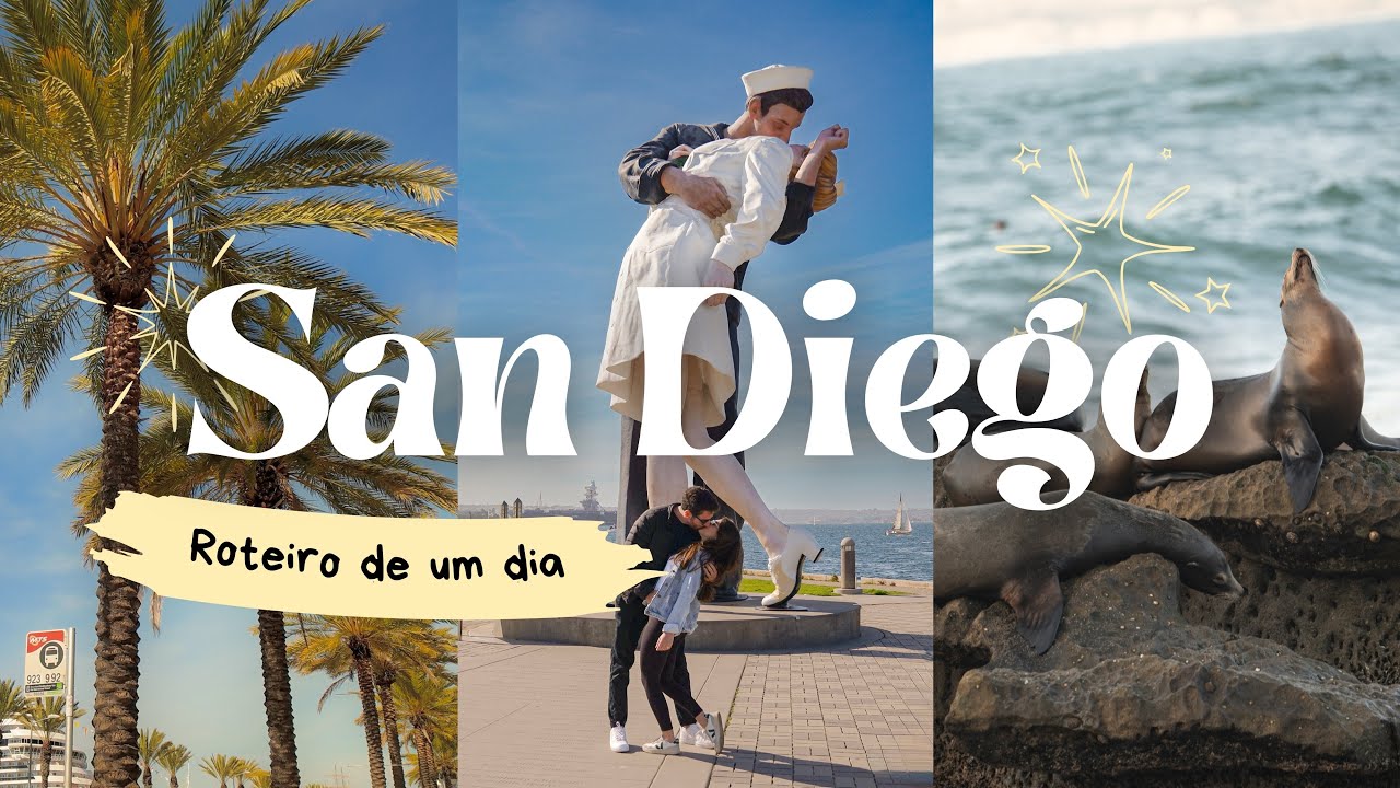 San Diego em um dia! 🇺🇸 | Roteiro Imperdível com Leões-Marinhos e um Porta-Aviões Gigante 🦭🚢