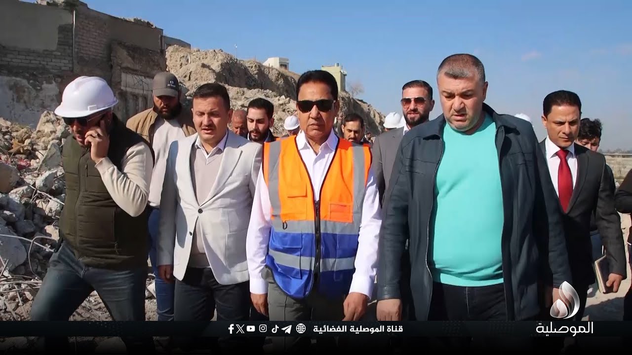 محافظ نينوى يشرف على انطلاق مشروع الواجهة النهرية ويوجه رسالة لأهالي القديمة: سنعيد إعمار دوركم