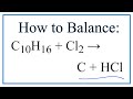 Balancing Chemical Equations Concepts