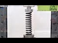 How Strong Are Car Springs? Hydraulic Press Test! Don't Try This at Home!