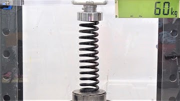 How Strong Are Car Springs? Hydraulic Press Test! Don