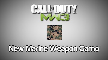 MW3 - New Marine Camo Available