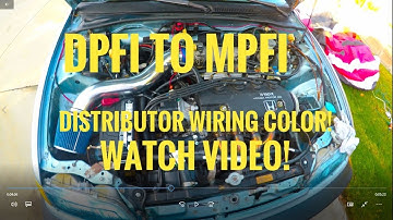 dpfi to mpfi (distributor wiring color) 90 civic EF complete