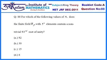 NET JRF DEC 2011 Q No 88