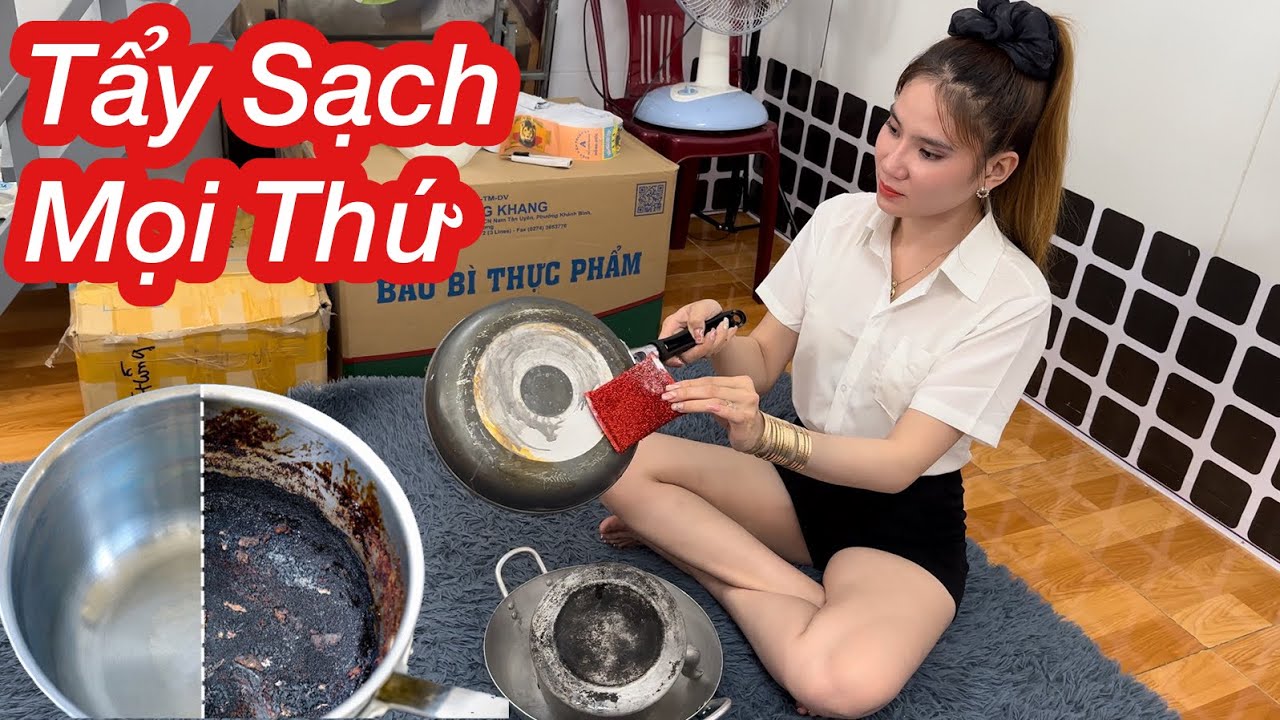 Tẩy Sạch Mọi Thứ Bằng Hổn Hợp Tự Nhiên Có Trong Nhà Bạn, Cách Tẩy Nồi,Xoong Bị Khét, Ố Vàng Đơn Giản