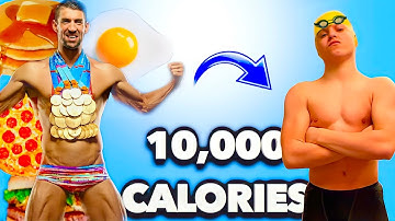 I Trained and Ate like Olympic Champion Michael Phelps | 10,000+ Calories