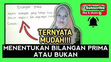 Cara Menentukan Bilangan Prima dengan Cepat Kelas 4 Sd
