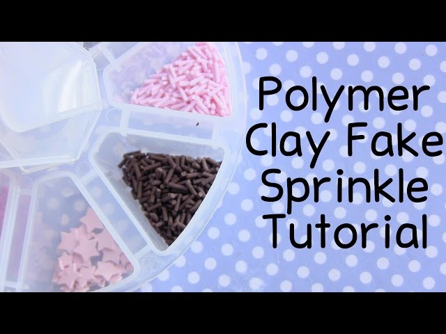 Did you know that you can make your own polymer clay sprinkles instead of  wasting your money on store bought ones? Let me show you how., By The  Creative Siren