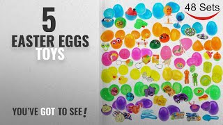 Top 10 Easter Eggs Toys [2018]: 48 Toys Filled Easter Eggs, 2.5 Inches Bright Colorful Prefilled