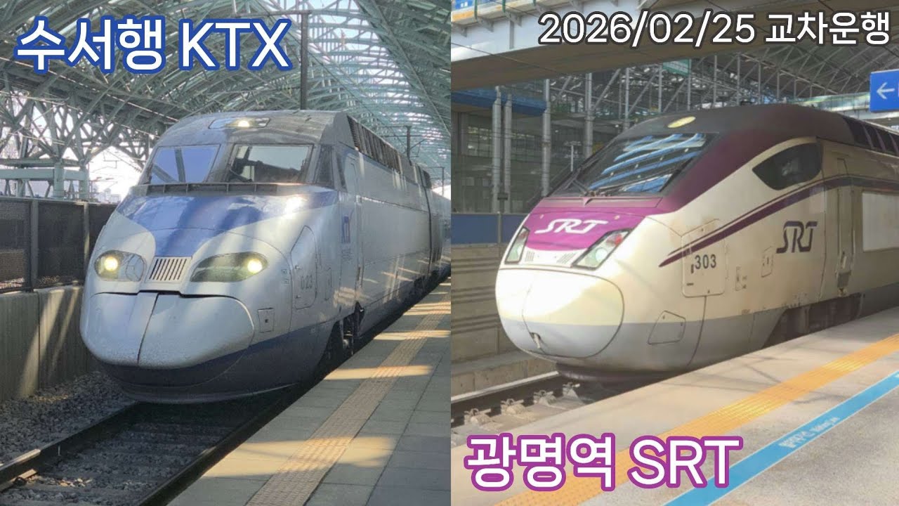 KTX, SRT 교차운행 첫날 풍경