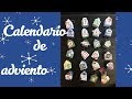 Calendario de adviento para Navidad en forma de casita