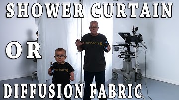 Shower Curtain VS Diffusion Fabric for Video Lighting