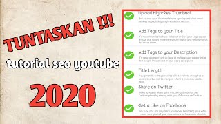 Cara Buat Seo Youtube Centang Hijau Semua  Aplikasi Tubebuddy