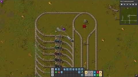 Factorio Transit Hub with bumper system