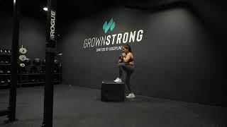 Kettlebell Goblet Box Step Over