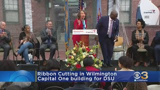 Ribbon Cutting Held In Wilmington For Delaware State University's Capital One Building