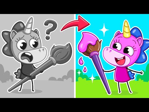 ¡Encuentra mi Color! | Perdí mi Color y Más Dibujos Animados Divertidos 🌈🎨 | La Pequeña Mimi🦄