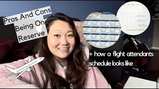 Pros And Cons Being On Reserve + What A Flight Attendant Schedule Looks Like