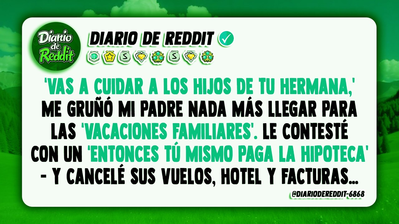 “Te encargarás de los hijos de tu hermana,” ladró mi padre justo después de que llegué en avión...