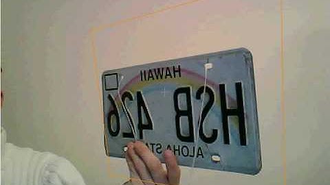 Real time tracking of a number plate using SURF descriptors on the GPU