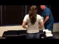 Your houston chiropractor dr gregory johnson gives patient a chiropractic adjustment tune up