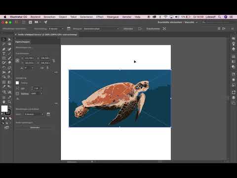 Afbeelding overtrekken Adobe Illustrator