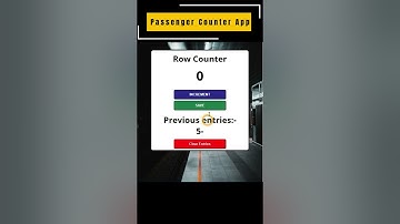 Passenger Counter App Built with Html | CSS | JavaScript
